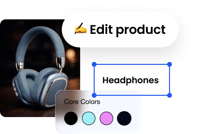 Edit your product